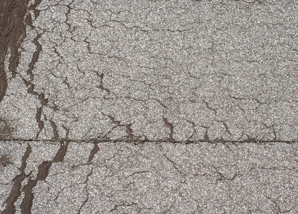 Losliggend dakleer op plat dak in Herten